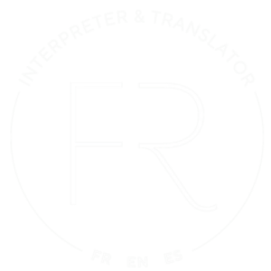 Logo: Florencia Ribeiro, interprète et traductrice